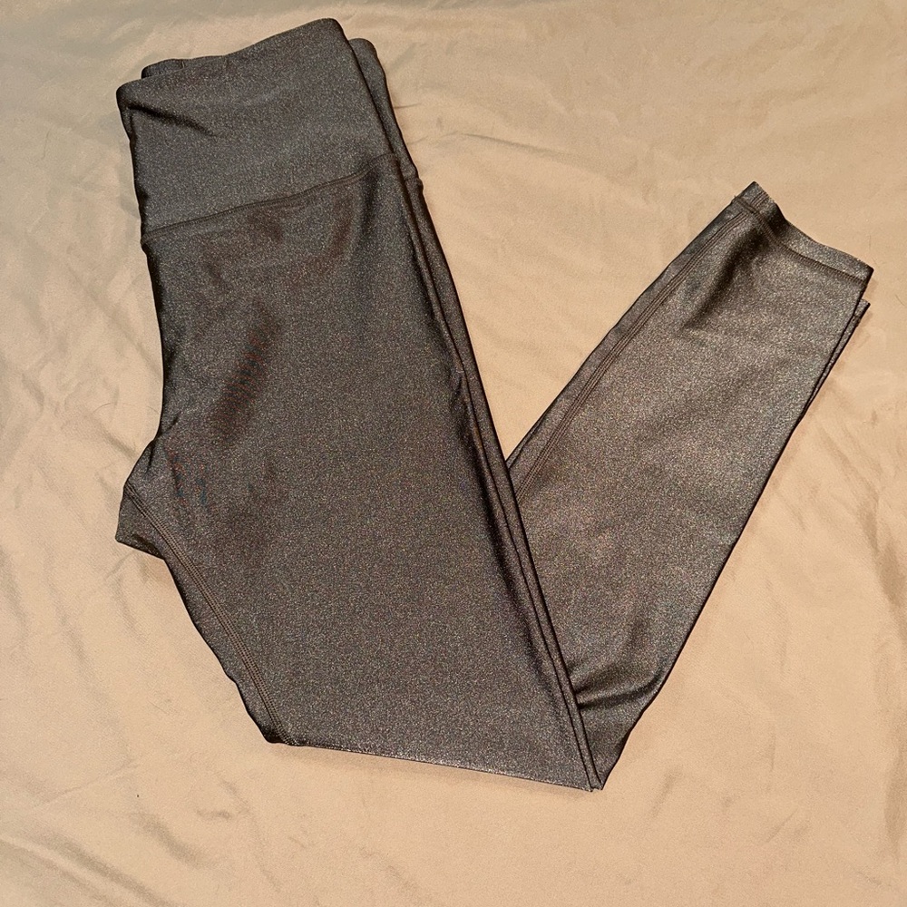 Athleta Metallic Brown Leggings